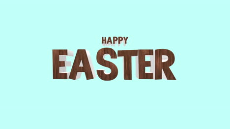 Sweet-easter-greetings-egg-shaped-message-in-brown-font-on-light-blue-background