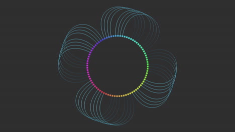 Líneas-Circulares-De-Colores-Sobre-Fondo-Oscuro