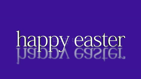 Reflecting-spring-wishes-Happy-Easter-in-white-letters-on-purple-background