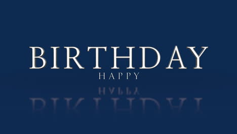 Minimalistische-Blaue-Geburtstagskarte-„Happy-Birthday“-In-Weißen-Buchstaben