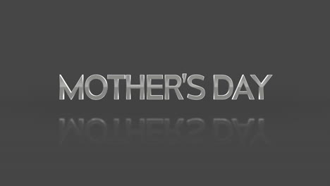 Muttertagsfeier-Fettgedruckter,-Schattierter-Text-Auf-Schwarzem-Hintergrund