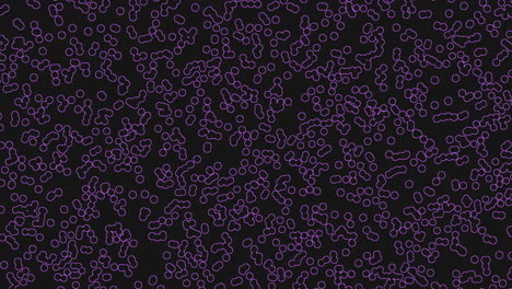 Lila-Labyrinth-Abstraktes-Chaos-Aus-Verstreuten-Weißen-Punkten-Auf-Dunklem-Hintergrund