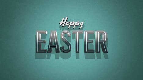 Metallic-easter-greeting-Happy-Easter-text-stands-out-boldly-against-a-vibrant-blue-background
