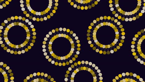 Dynamic-yellow-circle-pattern-on-black-background