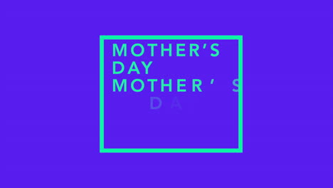 Green-square-Mothers-Days-on-a-blue-background