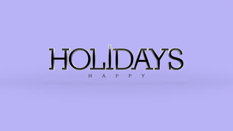 Frohe-Feiertage-Logo,-Lebendiger-Lila-Hintergrund-Mit-Ansprechendem-Text