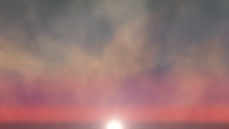 Lebendige-Digitale-Kunst-Heiteren-Sonnenuntergang-über-Dem-Meer