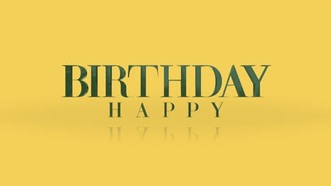 Bright-and-cheerful-Happy-Birthday-card-in-green-letters-on-yellow-background