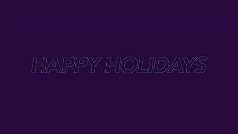 Frohe-Feiertage,-Ein-Einfacher-Und-Festlicher-Gruß-Auf-Violettem-Hintergrund