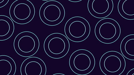 Floating-symmetry-blue-and-white-circle-pattern-on-dark-background