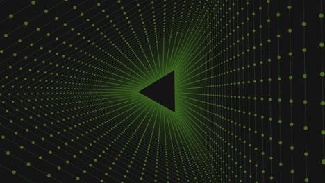 Stylish-black-and-green-geometric-pattern-with-triangular-center-for-web-design-or-app
