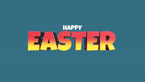 Colorful-Happy-Easter-graphic-on-blue-background