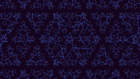 Fascinante-Patrón-Estrellado-Azul-Y-Negro-Sobre-Fondo-Oscuro