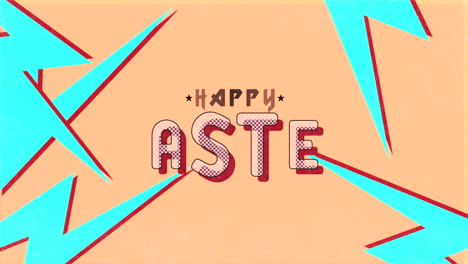 Playful-retro-Happy-Easter-design-with-lightning-bolts