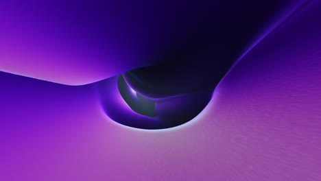 Leuchtende-3D-Darstellung-Eines-Leuchtend-Violetten-Und-Blauen-Tunnels-Mit-Einem-Faszinierenden-Licht-Am-Ende