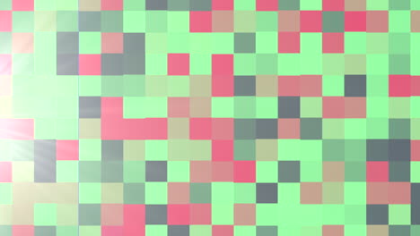 Patrón-De-Mosaico-Colorido-Con-Cuadrados-Rojos,-Verdes-Y-Azules