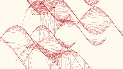 Fascinante-Patrón-Circular-Rojo-Con-Intrincadas-Líneas-Conectivas