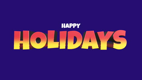 Colorful-Happy-Holidays-greetings-on-vibrant-purple-background