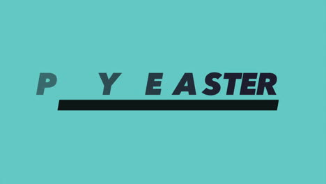 Happy-Easter-text-on-blue-card-with-black-lettering,-featuring-a-festive-border