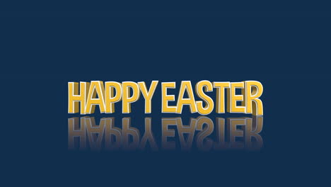 Cheerful-easter-message-yellow-Happy-Easter-in-stylized-font-on-deep-blue-background