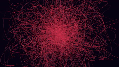 Fesselnde-Rote-Linienkreise-Auf-Schwarzem-Hintergrund