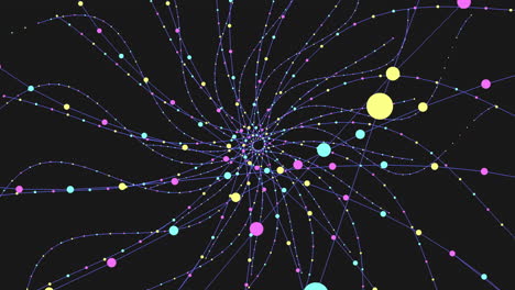 Buntes-Netzwerk-Aus-Miteinander-Verbundenen-Punkten-Und-Linien