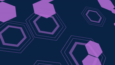 Patrón-Geométrico-Violeta-Y-Azul-Visualmente-Llamativo-Con-Disposición-Hexagonal