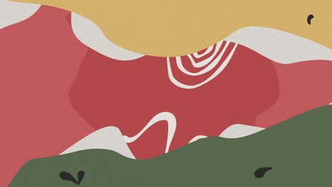 Pastell-Abstrakter-Beige-Und-Roter-Hintergrund