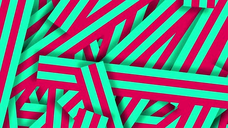 3D-Liniendesign-In-Rosa-Und-Grün