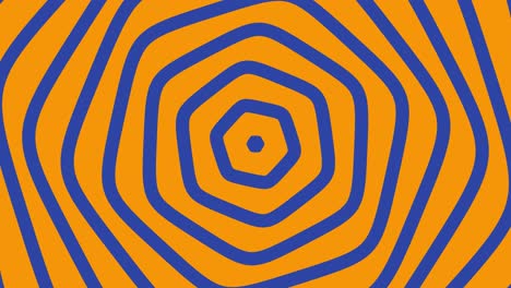 Orangefarbener-Hintergrund-Der-3D-Linienillusion