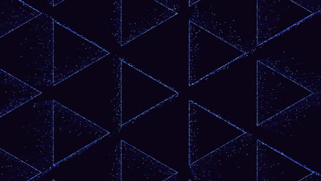 Blue-triangular-symmetry-intricate-pattern-of-interlocking-triangles
