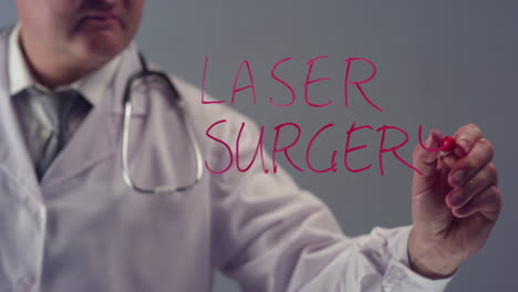 Doctor-Writing-the-Term-Laser-Surgery
