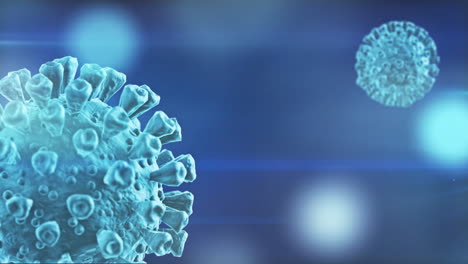 Coronavirus-Cells-Spinning-Concept-Blue