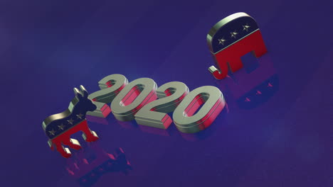 3D-2020-US-Präsidentschaftswahl-Motion-Grafik