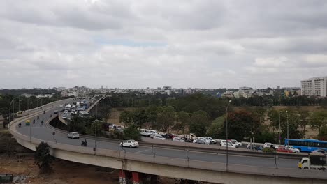 Time-Lapse-video-of-the-peak-hour-traffic-in-Tin-Factory-flyover-Krishnarajapuram-Bangalore-Karnataka-India