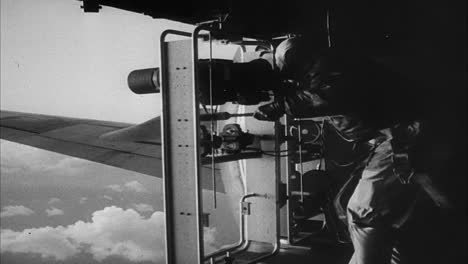 Archive-Clip-of-Camera-Operator-In-Plane-Filming-Nuclear-Bomb-Explosion