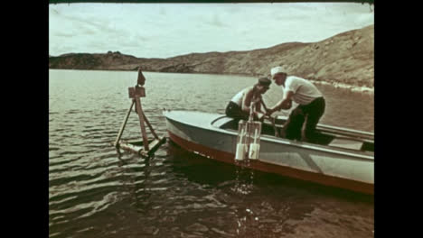1965-Collecting-Samples-from-Lake-Created-by-Soviet-Nuclear-Bomb
