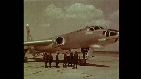 1956-Soviet-Military-Personnel-Boarding-Jet
