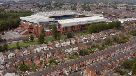 Drone-Shot-Over-Housing-Estate-and-Villa-Park-Football-Ground