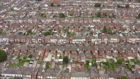 Drone-Shot-Flying-Over-Birmingham-Housing-Estate-Streets
