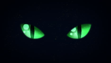 Grüne-Katzenaugen-In-Der-Dunkelheit-Animierte-Grafik-Mit-Matt