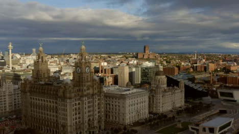 Sweeping-Drone-Shot-Rising-Over-Liverpool-City-Skyline