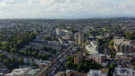 Drone-Shot-Orbiting-Buildings-In-Bristol-City-Centre