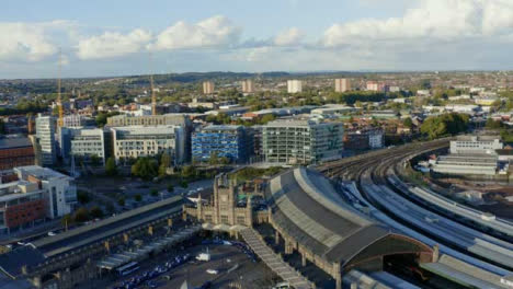 Drone-Shot-Orbiting-Temple-Meads-Railway-Station-01