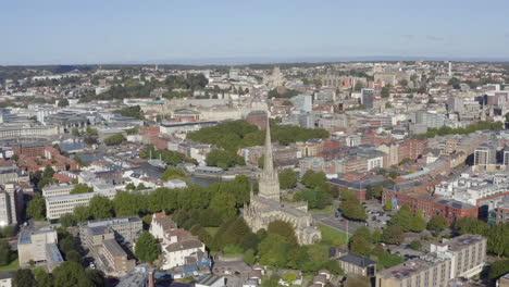 Drone-Shot-Orbiting-St-Mary-Redcliffe-Church-07