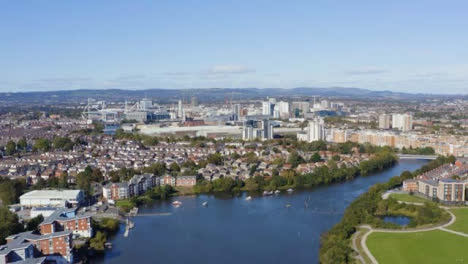 Drone-Shot-Orbiting-Cardiff-City-Skyline-05