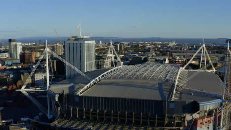 Orbiting-Drone-Shot-Pulling-Away-From-Principality-Stadium