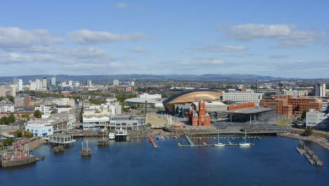 Drone-Shot-Orbiting-Cardiff-Bay-02