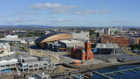 Drone-Shot-Pulling-Away-From-Cardiff-Bay-02