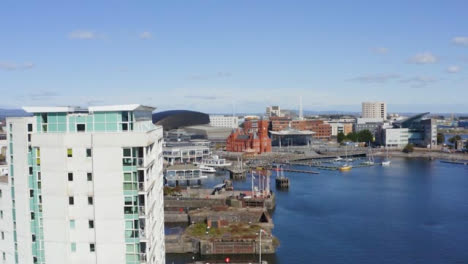 Rising-Drone-Shot-Moving-Across-Cardiff-Bay-02